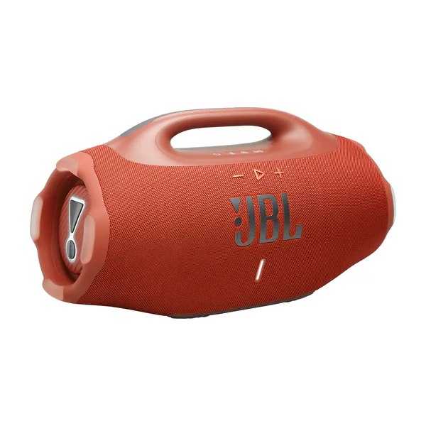 Caixa de som JBL grande laranja com alça